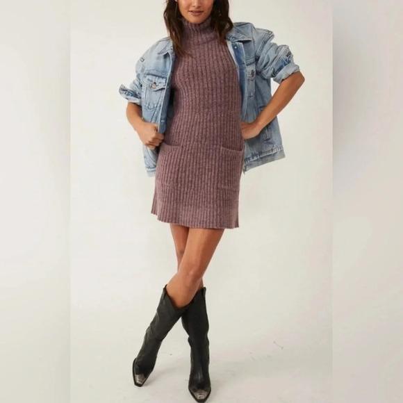 Free People | Claude Turtleneck Sweater Dress - Picture 1 of 12